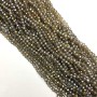 Beads Czech Crystal clear with coating "gasoline" "rondelle", diameter 6x4mm thread, length 40cm