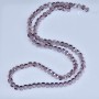 Crystal beads in Swarovski style light lilac faceted ball 5x4mm, on a thread, 48cm length