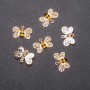 Pendant Finding "Bee", 17mm Diameter, 11mm Length, Yellow Metal, Pack of 6