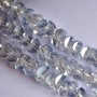 Crystal beads in Swarovski style, transparent colour, 6x4mm, thread, 50cm length