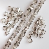 Crystal beads in Swarovski-style, silver-grey with coating, diameter 2.5×4 mm on a thread, length 48 cm