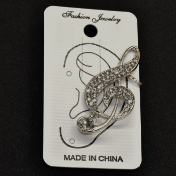 Caf on the ear, length 42mm white metal