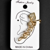 Ear stud (ear cuff) with yellow metal, 40 mm