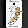 Ear stud (ear cuff) with yellow metal, 40 mm