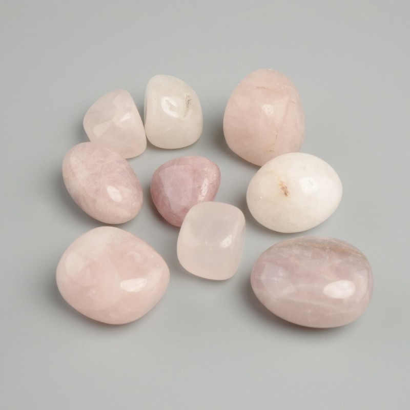 Rose Quartz Stone, Tumbled, Diameter 20mm (+-), 100g Pack (+-)