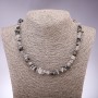 Beads of Quartz "Hairy" Chip, 7mm Diameter, 45cm Length