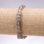 Bracelet of natural labradorite chip, diameter 8mm, length 18cm on elastic