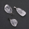 Pendant made of natural stone Mountain Crystal faceted assortment of sizes 24×29mm (±) (with natural imperfections)