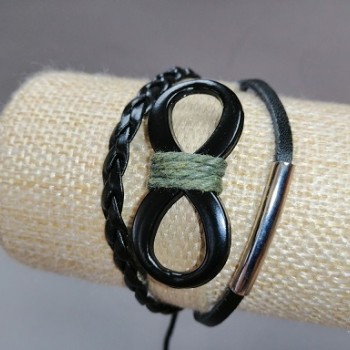 Children's Bracelet "Infinity" wheat-coloured, slip-on
