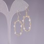 Earrings, 925 Series with White Beads
