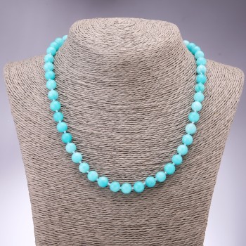 Aquamarine Beads Smooth Round 8mm, 45cm Length
