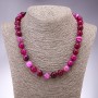 Malaga (Agar) Agate Beads - Round Smooth 12mm, 45cm Necklace