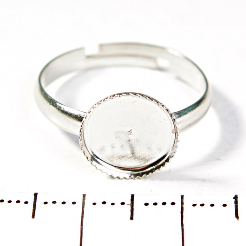 Price per pack /10pcs. 10 mm Ring base with serrated edge, round