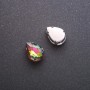 Sew-on Crystal Drop 10x14mm in Blue and Yellow