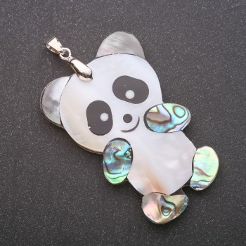 Pendant with Mother of Pearl and Haliotis Panda 34×52×62mm