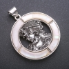 Pendant 'Greek Woman' with Mother-of-Pearl in Setting 45×57 mm
