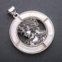 Pendant 'Greek Woman' with Mother-of-Pearl in Setting 45×57 mm