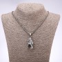 Pendant in a "punk goth" wolf style 45x20mm on a chain, 65cm long