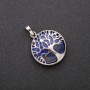 Lapis Lazuli Pendant in a 'Tree' Setting 28mm