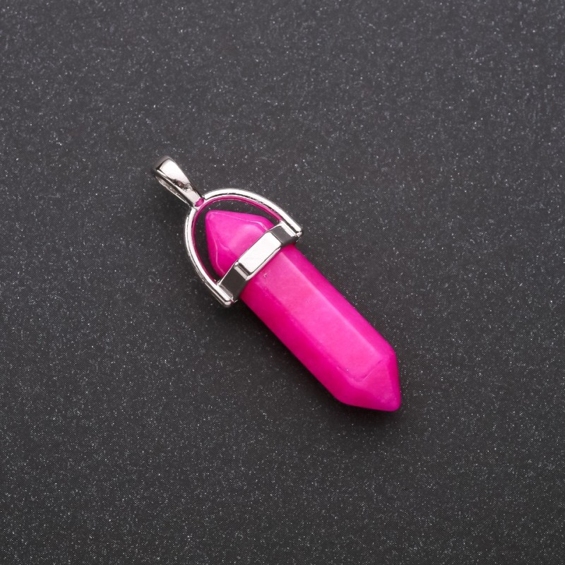 Pendant hexagon "Tourmaline" (artificial) 8x35x40mm
