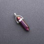 Purple 'Petrol' Hexagon Pendant, 8x35x40mm