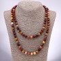 Jasper Mookaite Natural Stone Beads Smooth Round Bead, 8+ mm diameter, 120 cm length
