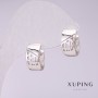 Xuping Earrings 12x7mm Rhodium