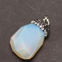 "Acorn" Pendant with Moonstone (Synthetic) 24x36x40+/-mm