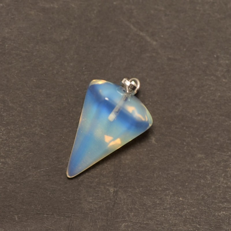 Pendulum Pendant with Moonstone (Synthetic) 14x22x30+/-mm