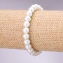White Pearl (Acrylic) Bracelet, Diameter 10mm, Length 18cm