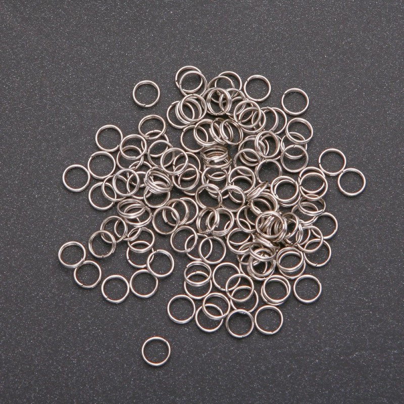 Spring Split Ring, 0.5kg Pack, 6mm Diameter