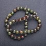 Natural Stone Beads Dragon Blood Jasper Smooth Round Bead, Diameter 8(+-)mm, Strand Length 38(+-)cm