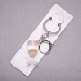 New Year Champagne Glass Keyring, length 10cm