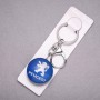 Peugeot Car Metal Keyring, 10cm length