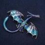 Blue Dragon Brooch 'Sapphira' 79x72mm