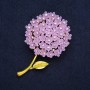 Flower Brooch "Lilac Hydrangea" 60x40mm