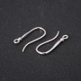 Earring Hooks 2x20mm Silver-tone Metal Price per Pair