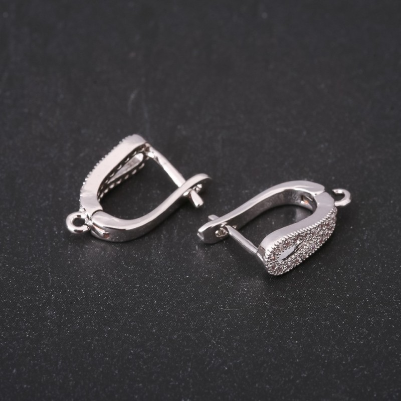 Earring Hooks 5x18mm Silver-tone Metal Price per Pair