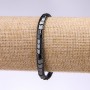 Hematite Bracelet, Zigzag Beads, Diameter 6x5x3mm, Length 18cm, Elastic