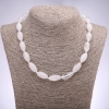 Rock Crystal Necklace, Bicone, Diameter 10x20mm, Length 43cm