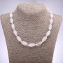 Rock Crystal Necklace, Bicone, Diameter 10x20mm, Length 43cm
