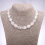 Rock Crystal Necklace, Oval, Diameter 13x18x6mm, Length 43cm