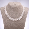 Rock Crystal Necklace, Rectangle, Diameter 13x18x6mm, Length 45cm+