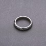 Hematite Ring, Faceted, 4mm Thick, Sizes 17, 18, 19, 20, 21, 22