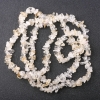 Rutilated Quartz Chip Beads, Diameter 8+/-mm, Length 80cm
