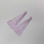 Craft Tassel Blank 'Lilac Stripe', 7cm Length, 7mm Diameter, Pair