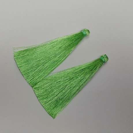 Craft Tassel Blank 'Mint', 7cm Length, 7mm Diameter, Pair