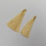 Craft Tassel Blank 'Latte', 7cm Length, 7mm Diameter, Pair
