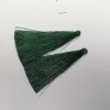 Craft Tassel Blank "Dark Emerald", length 7cm, diameter 7mm, pair
