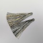 Craft Tassel Blank "Black-White-Yellow Stripe", length 7cm, diameter 7mm, pair